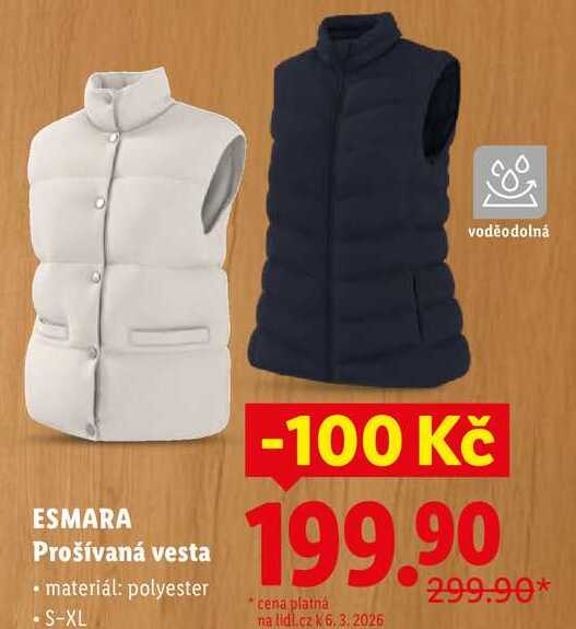 ESMARA Prošívaná vesta 