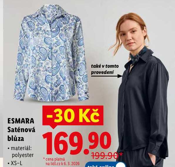 ESMARA Saténová blůza