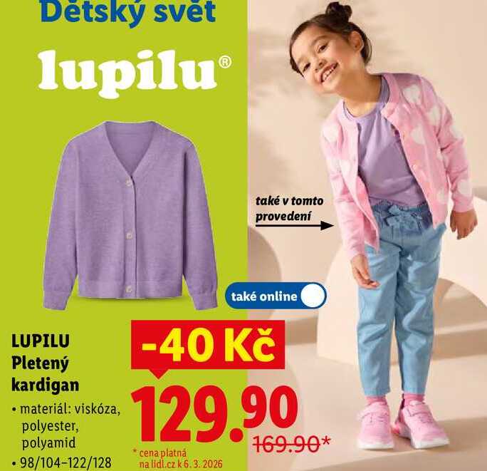 LUPILU Pletený kardigan 