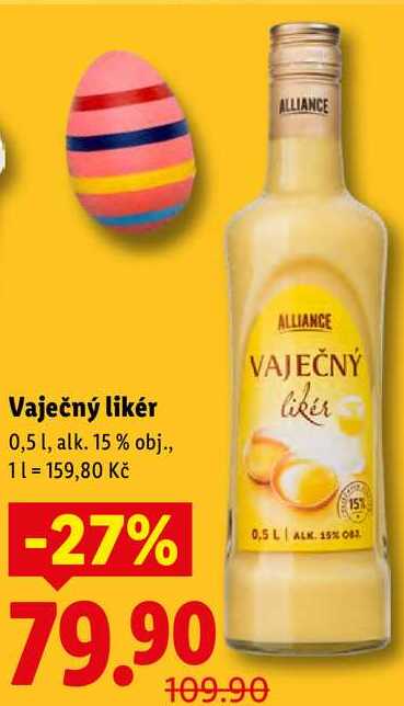 Vaječný likér, 0,5 l