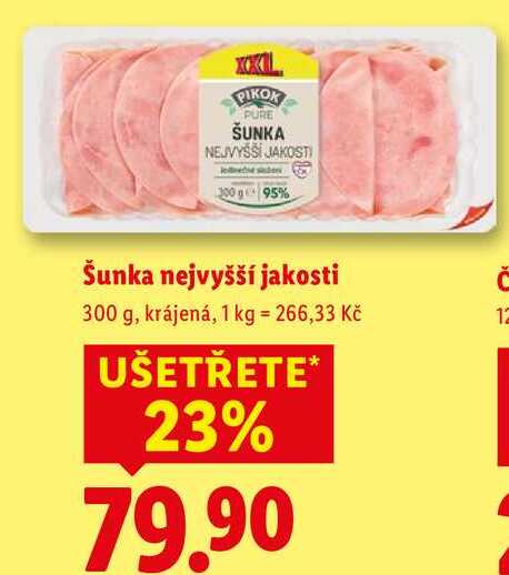 Šunka nejvyšší jakosti, 300 g