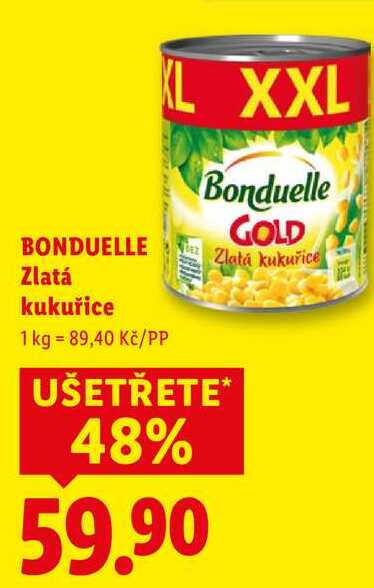 BONDUELLE Zlatá kukuřice, 670 g