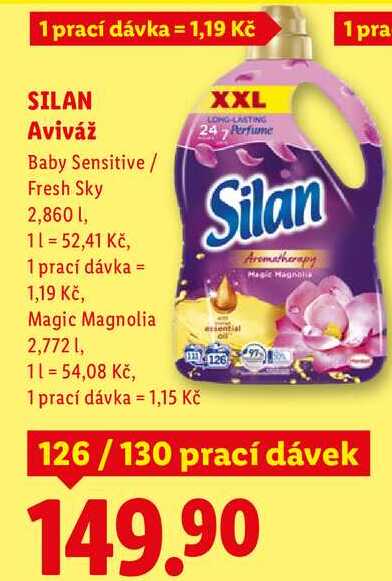 SILAN Aviváž, 126/130 prací dávek