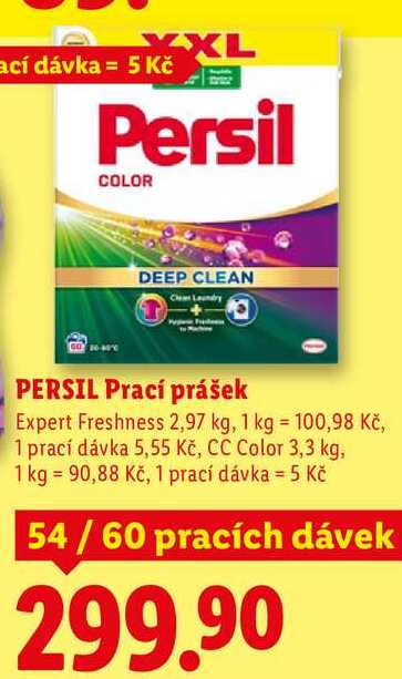 PERSIL Prací prášek, 54/60 pracích dávek 