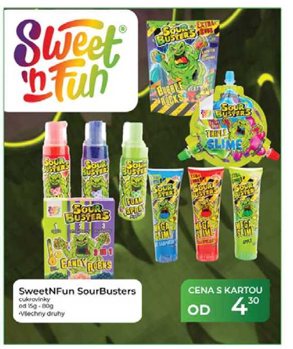 SweetNFun SourBusters cukrovinky od 159-80g