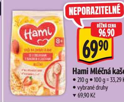   Hami Mléčná kaše 210 g