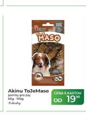 Akinu ToJeMaso pamlsky pro psy 60 g-100g