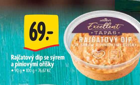 Rajčatový dip se sýrem a piniovými oříšky 90 g 