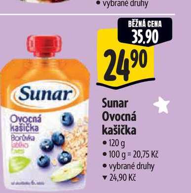   Sunar Ovocná kašička  120 g