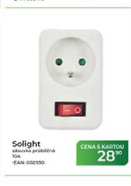 Solight zásuvková průběžná