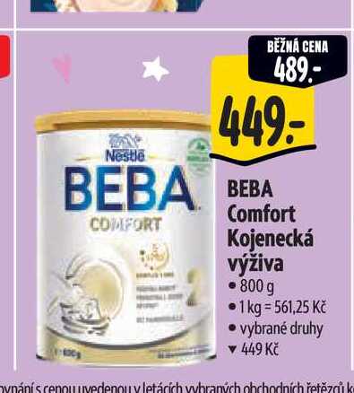 BEBA Comfort Kojenecká výživa 800 g
