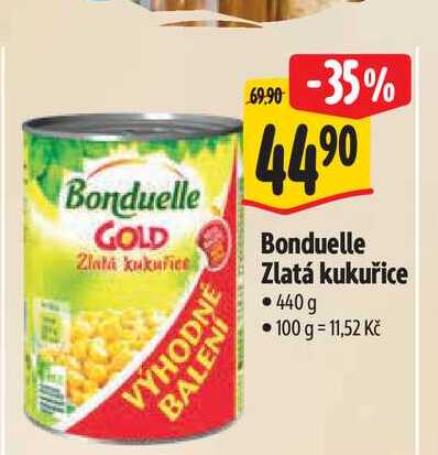  Bonduelle Zlatá kukuřice 440 g