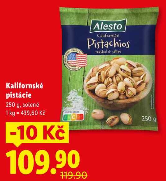 Kalifornské pistácie, 250 g