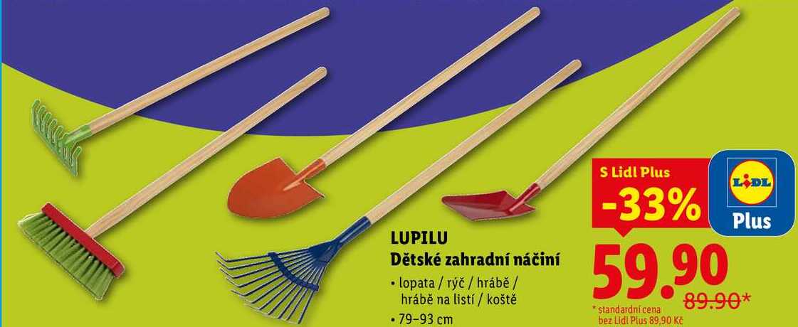 LUPILU Dětské zahradní náčiní