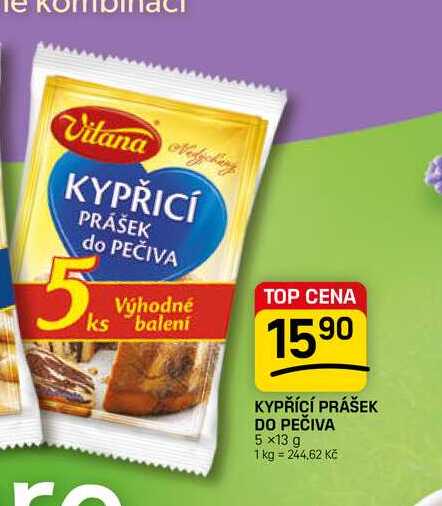 KYPŘÍCÍ PRÁŠEK DO PEČIVA 5 x13 g