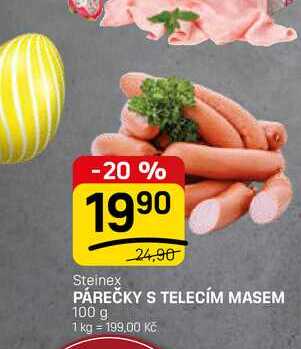 PÁREČKY S TELECÍM MASEM 100 g