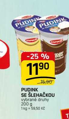 PUDINK SE ŠLEHAČKOU vybrané druhy 200 g 