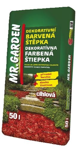 Dekorační barvená štěpka, 50 l