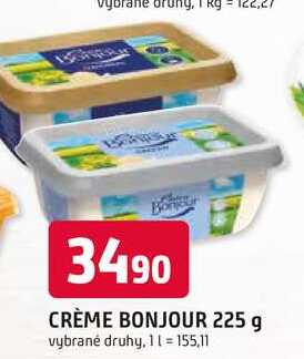 CRÈME BONJOUR 225 g  v akci
