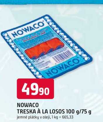 NOWACO TRESKA À LA LOSOS 100 g/75 g