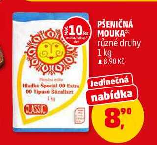 PŠENIČNÁ MOUKA, 1 kg