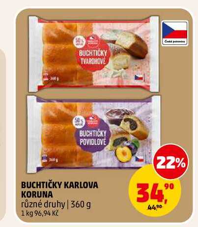 BUCHTIČKY KARLOVA KORUNA, 360 g 