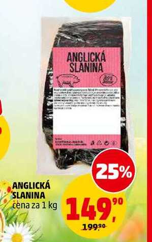 ANGLICKÁ SLANINA, 1 kg 