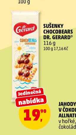SUŠENKY COCOBEARS DR. GERARD, 116 g