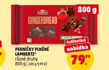 PERNÍČKY PLNĚNÉ LAMBERTZ, 800 g