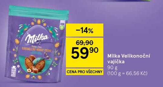 Milka Velikonoční vajíčka, 90 g 