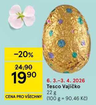 Tesco Vajíčko, 22 g