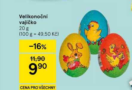 Velikonoční vajíčko, 20 g 