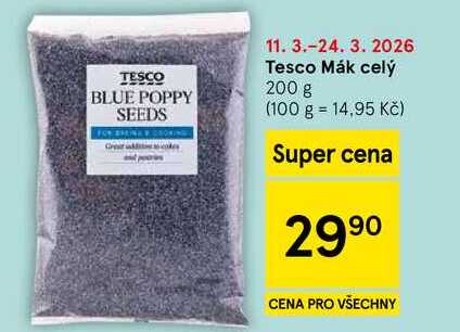 Tesco Mák celý, 200 g