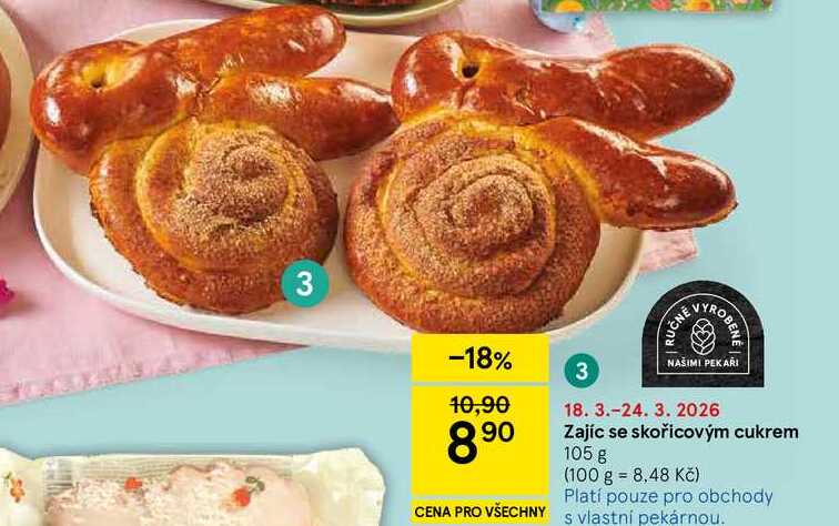 Zajíc se skořicovým cukrem, 105 g 