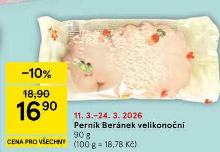 Perník Beránek velikonoční, 90 g