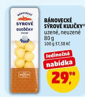 BÁNOVECKÉ SÝROVÉ KULIČKY, 80 g