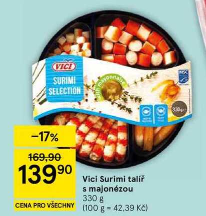 Vici Surimi talíř s majonézou, 330 g 