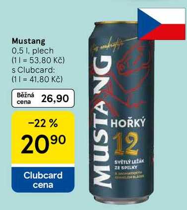 Mustang, 0.5 l, plech  