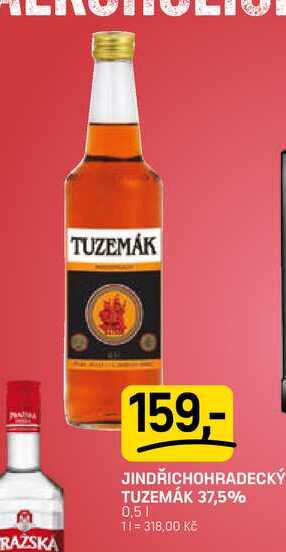 JINDŘICHOHRADECKÝ TUZEMÁK 37,5% 0,5l