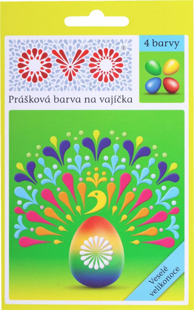 OVO Prášková barva na vajíčka 4 kusy v balení