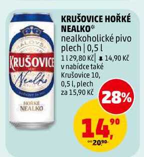 KRUŠOVICE HOŘKÉ NEALKO plech, 0,5 l