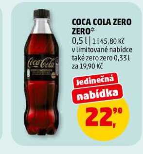 COCA COLA ZERO ZERO, 0,5 l