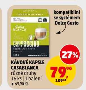 KÁVOVÉ KAPSLE CASABLANCA, 16 ks