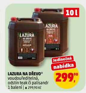 LAZURA NA DŘEVO, 1 balení