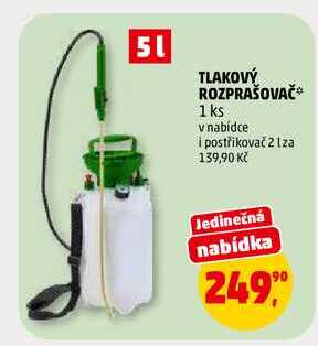 TLAKOVÝ ROZPRAŠOVAČ, 1 ks