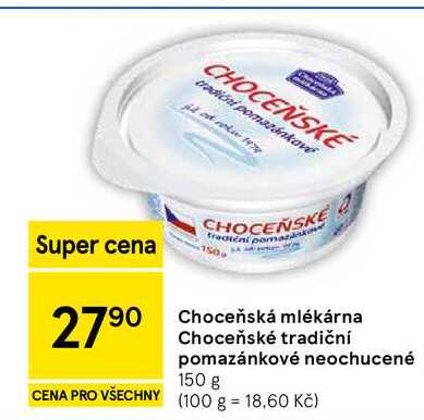 Choceňské tradiční pomazánkové neochucené, 150 g 