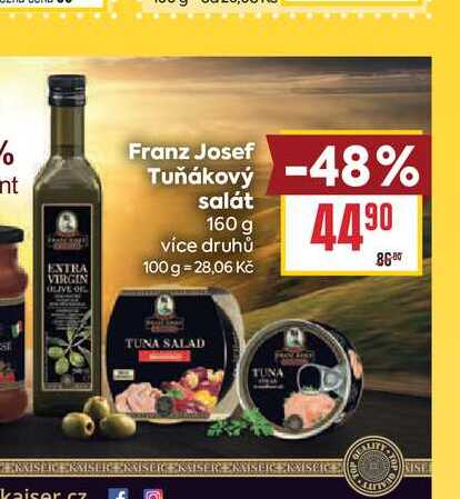 Franz Josef Tuňákový salát 160 g 