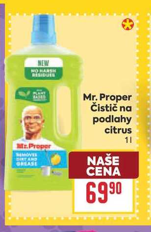Mr. Proper Čistič na podlahy citrus 1l
