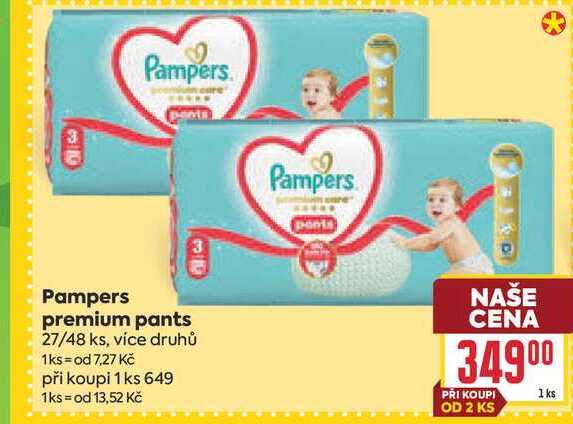 Pampers premium pants 27/48 ks 