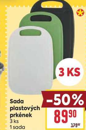 Sada plastových prkének 3 ks 
